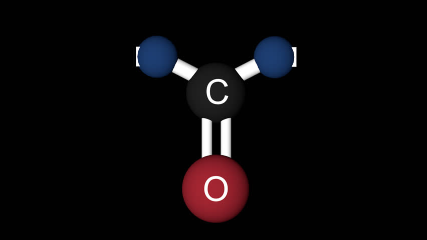 Formaldehyde Molecule Structure. Molecular Structure Stock Footage ...
