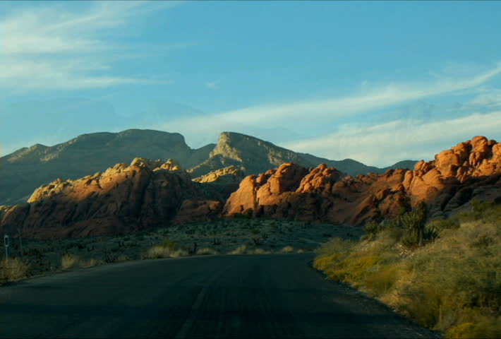 Driving through Red Rocks National Park