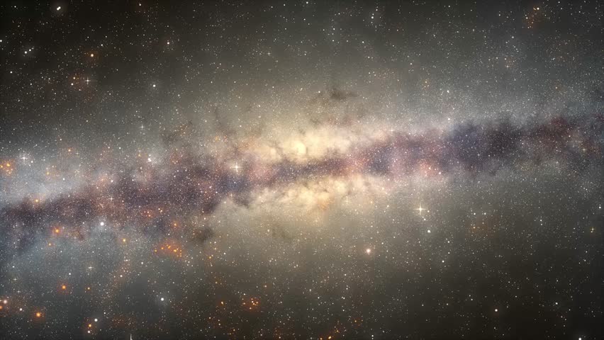 Realistic galaxy 360 degree spin. 