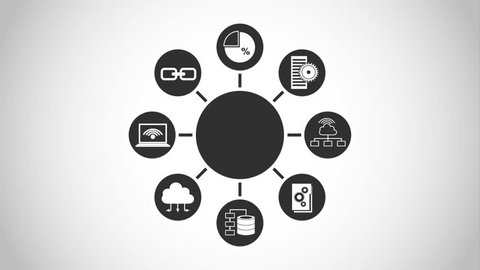 Organization Chart Infographics People Icon Abstract Stock Vector ...
