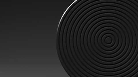 Spotlighted White Circle Abstract On Black Text Space.
Loop able 3D render Abstract Animation.