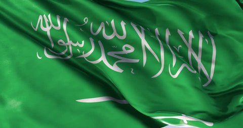 Ultra realistic looping flag: Saudi Arabia