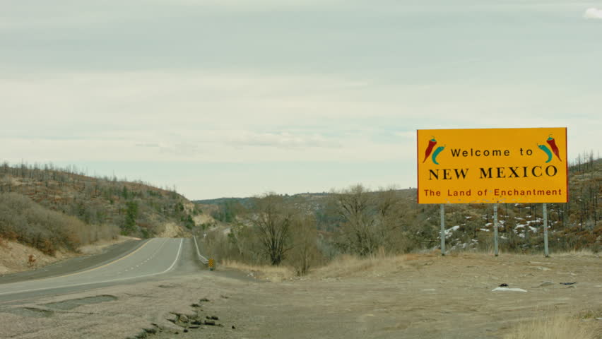 This is a shot of the welcome to NM Sign from the winter. Shot on a BMCC with Ziess 35-70mm