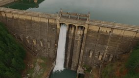 Dam / aerial video