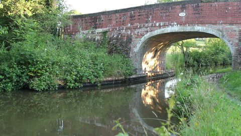 Llangollen Canal At Sunset