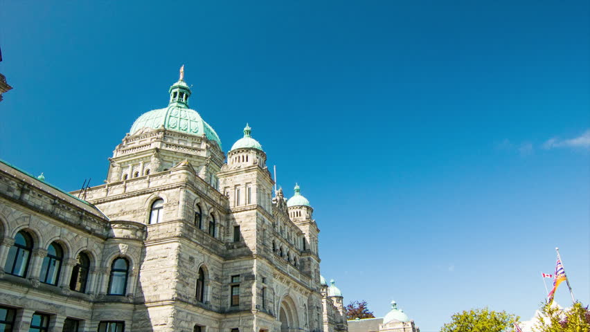 British Columbia Legislature Victoria BC Parliament Buildings Historical Tourist Attraction and Landmark