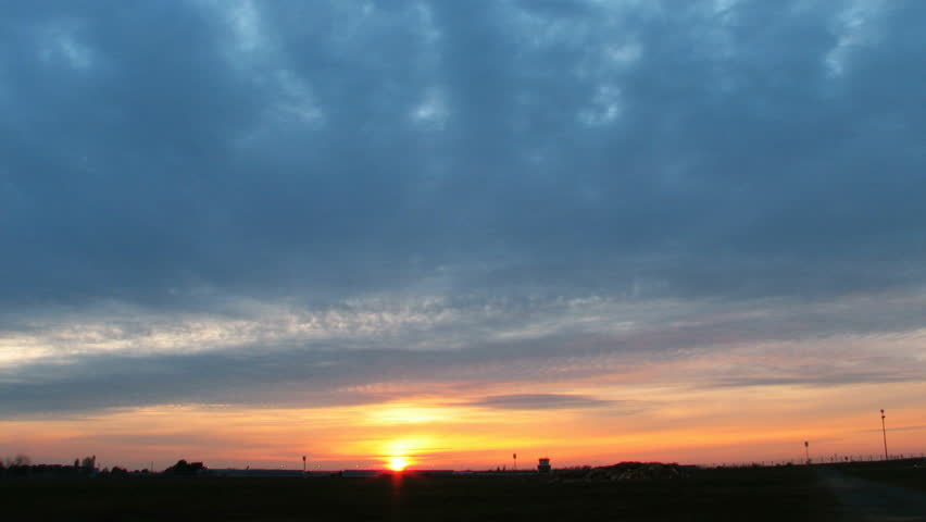 Sunset time lapse shot
