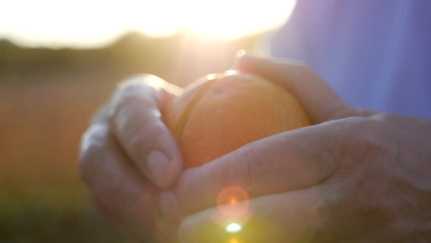 Opening orange - juice splash