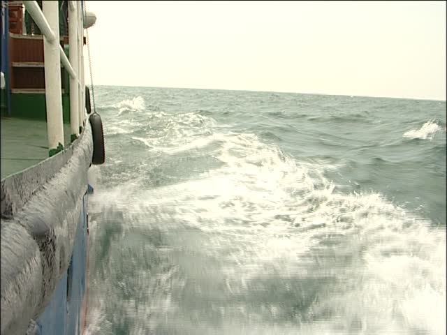 Vessel during the storm.