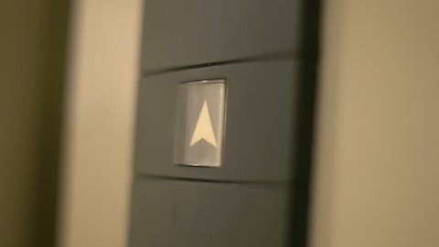 Pressing elevator button. close-up 4k UHD (3840x2160)
