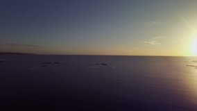 Video of sunset on a beautiful beach