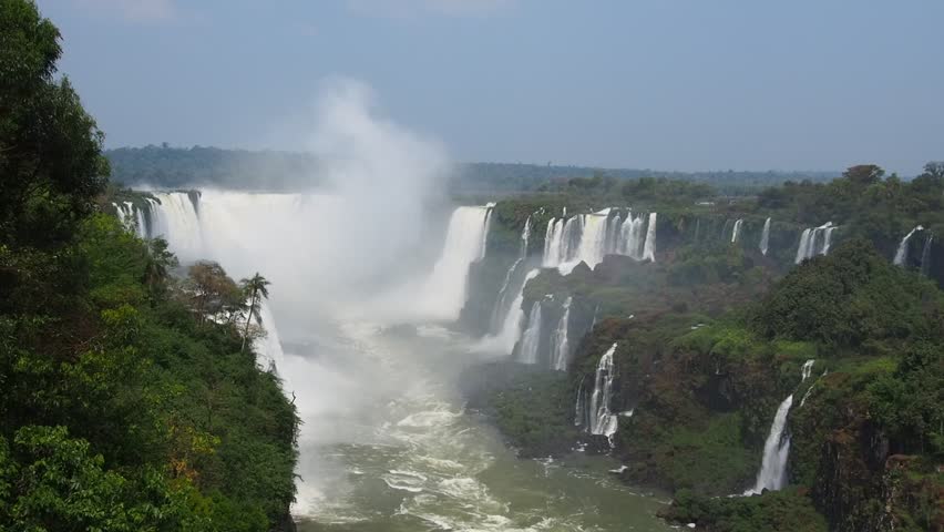 Brazil, State of Parana, Foz do Iguacu, View of Iguazu Falls.