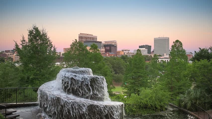 Columbia, South Carolina, USA at Finlay Park Fountain.