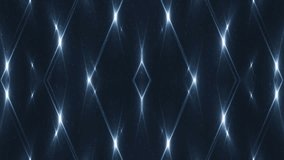 VJ Fractal blue kaleidoscopic background. Background motion with fractal design on black background. Disco spectrum lights concert spot bulb. Light Tunnel. Seamless loop.