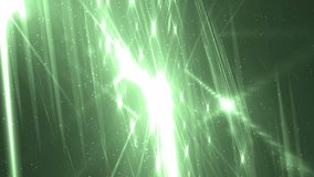 Disco spectrum lights concert green spot bulb. Flood lights disco background with rays. Abstract motion background