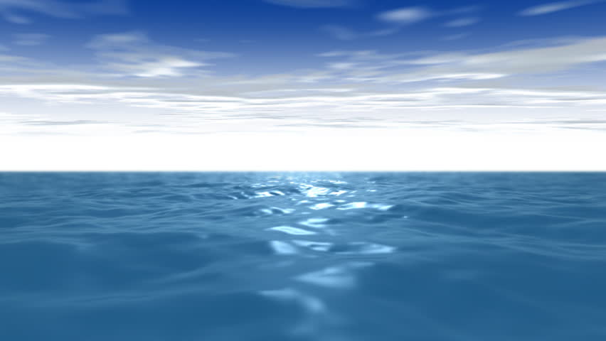 Ocean with realistic sky 