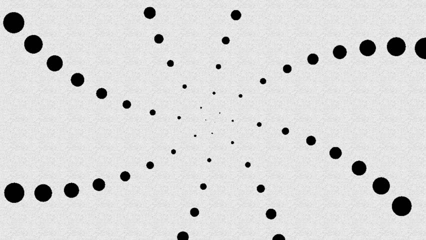 Balls are flying in a chaotic way. Texture spots and stains. In the style of optical visual illusions | Shutterstock HD Video #15245644
