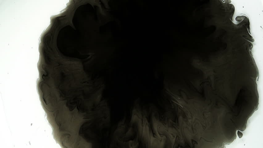 Ink Reveal Bleeds in Slow Stock Footage Video (100% Royalty-free ...