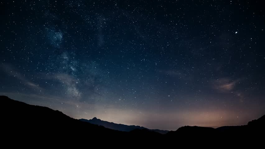 Timelapse Night Sky Stars Milky Stock Footage Video 100 Royalty Free 15267883 Shutterstock