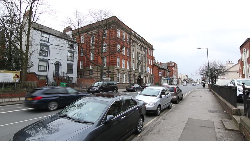 Establishing shot of Nottingham, England, Europe