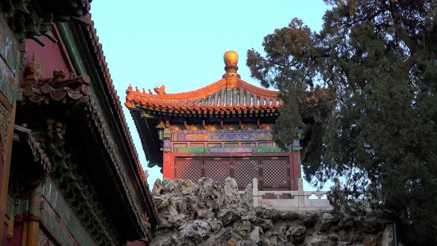 Inner tower Gate of Divine Might of the Forbidden City. Beijing, China