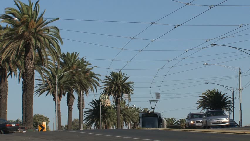 Tram in St. Kilda - Melbourne, Australia