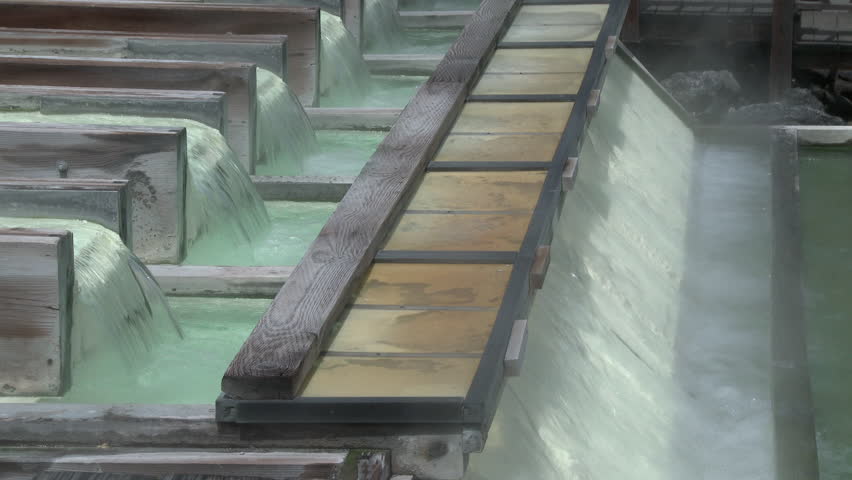 Japanese Onsen, Kusatsu hot spring in Japan
