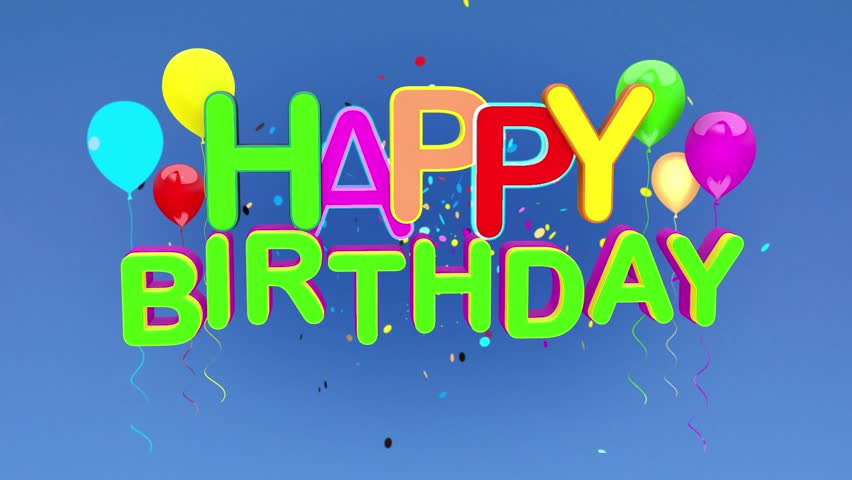 Happy Birthday Animation Tile On Stock Footage Video 100 Royalty Free Shutterstock
