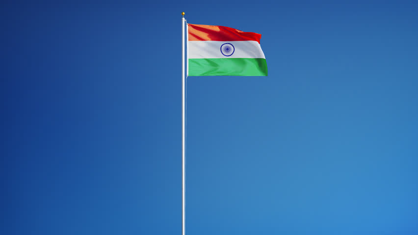India Flag Waving Slow Motion Against Stock Footage Video (100%  Royalty-free) 15304903 | Shutterstock