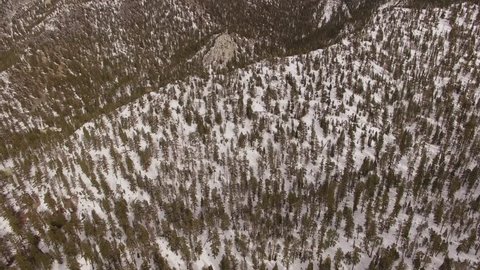 Aerial Ski resort Lee Canyon Nevada