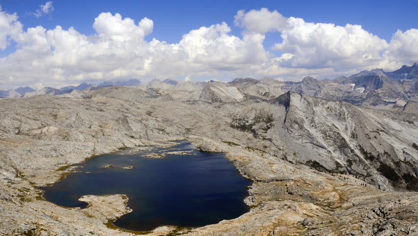 Time-lapse of clouds over Moose Lake and mountains in Sequoia National Forest.