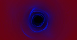 3D Tunnel 3D Backdrop Seamless Loop Endless Visual  Red Blue