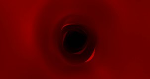 3D Tunnel 3D Backdrop Seamless Loop Endless Visual  Red