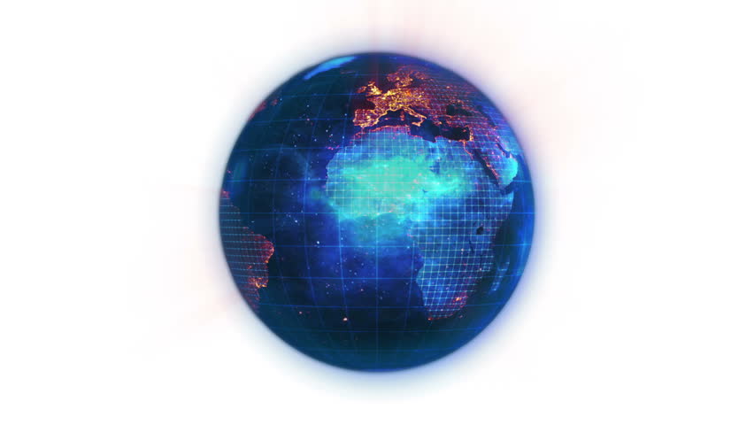 Animated Blue Earth With Orange Stock Footage Video 100 Royalty Free Shutterstock
