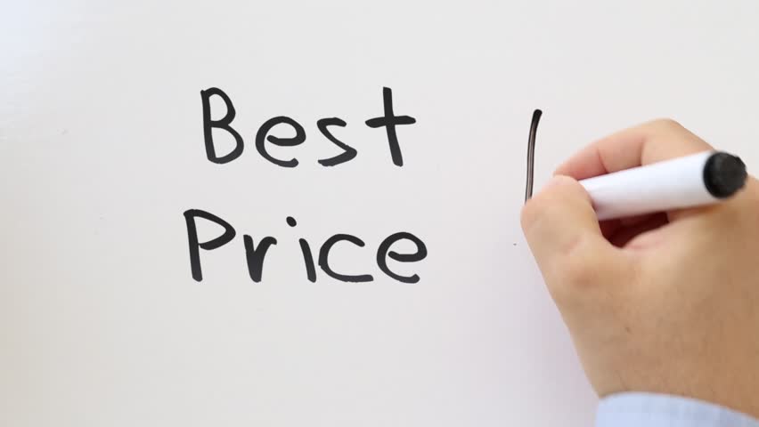 Shot of Best Price Whiteboard writing animation