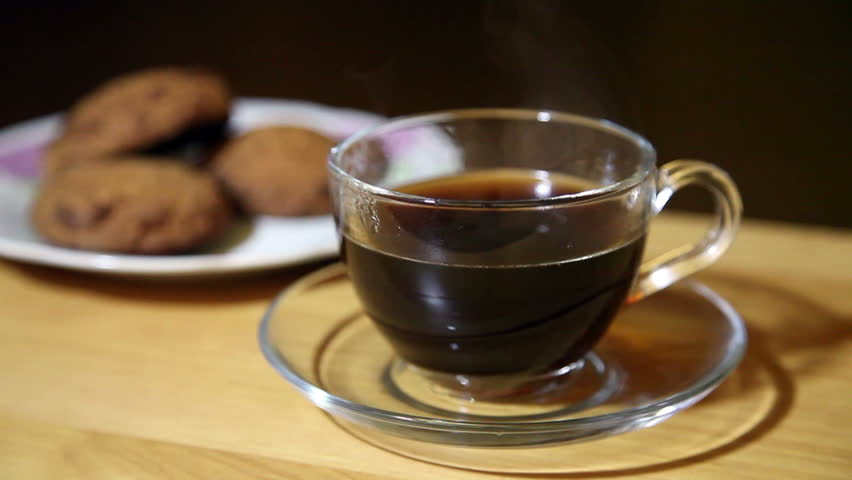 coffee in glass cup