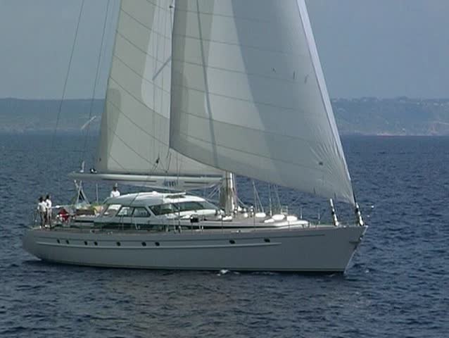 Yacht at sea