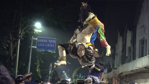 Ogoh-Ogoh parade preceding Nyepi in Denpasar, 8th of March 2016