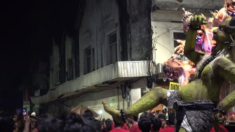 Ogoh-Ogoh parade preceding Nyepi in Denpasar, 8th of March 2016