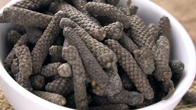 Portion of Long Pepper (not loopable; 4K)