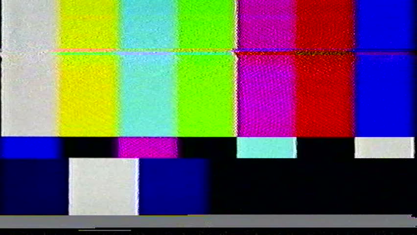 Tv Static Noise Color Bars Stock Footage Video (100