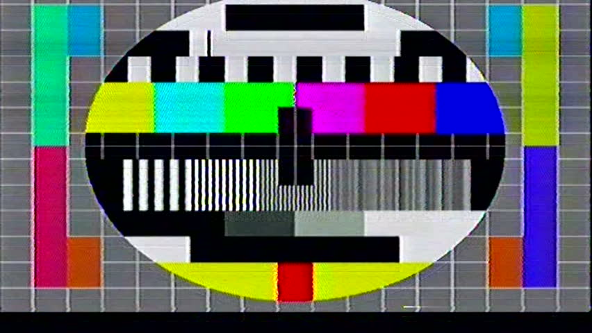 Tv Static Noise Color Bars Stock Footage Video (100
