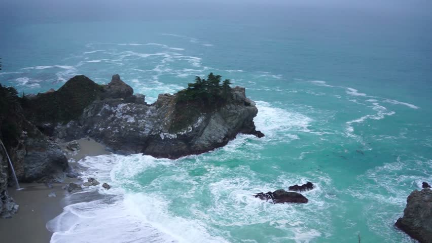 McWay Falls at Julia Pfeiffer Burns State Park near PCH in Big Sur, California.