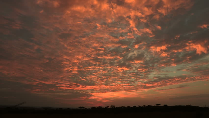 African sunrise time-lapse
