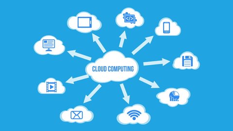 Cloud Computing Technology Abstract Scheme Eps10 Stock Vector (Royalty ...