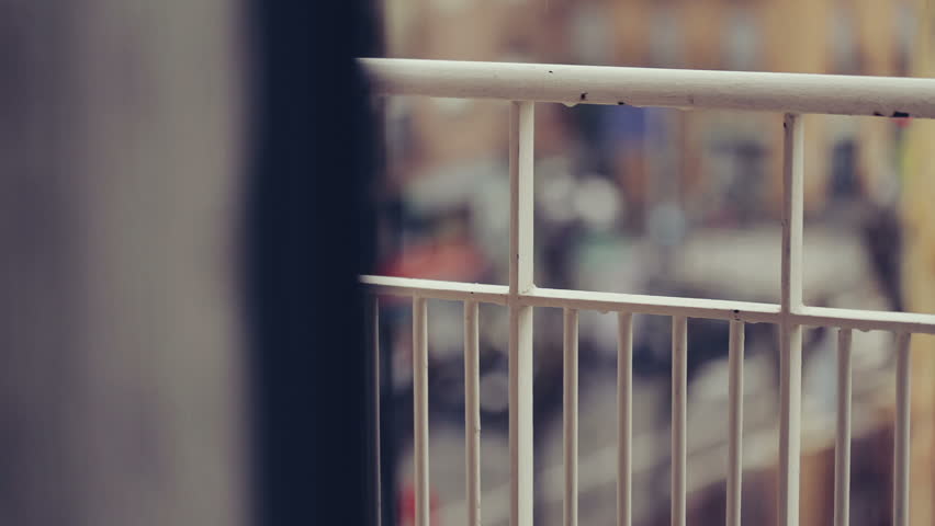 Rainy weather outside. Spain, Murcia.