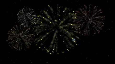 Fireworks animation.  4k UHD 