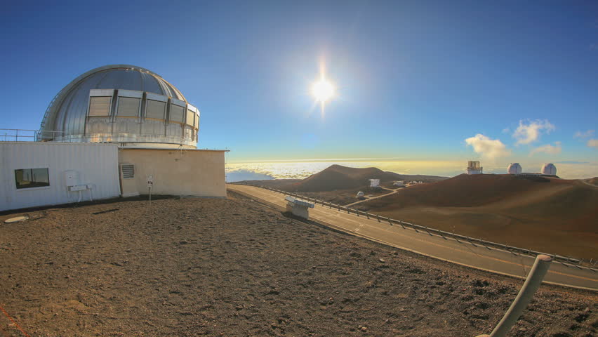 Sunrise Sunset Mauna Kea Observatory Big Island, Hawaii 