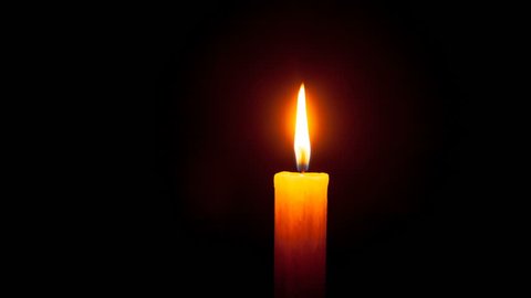 Single White Candle Burningisolated Candle Burning Stock Footage Video ...