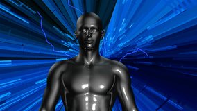 Animated 3d anatomical male model